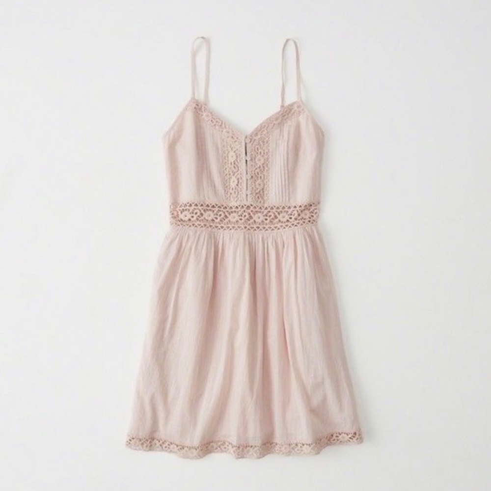 Abercrombie & Fitch Lace Pierced Skater Dress